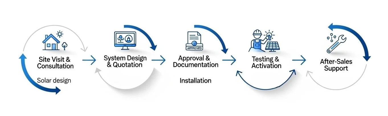 Home 9 Solar work Flow process