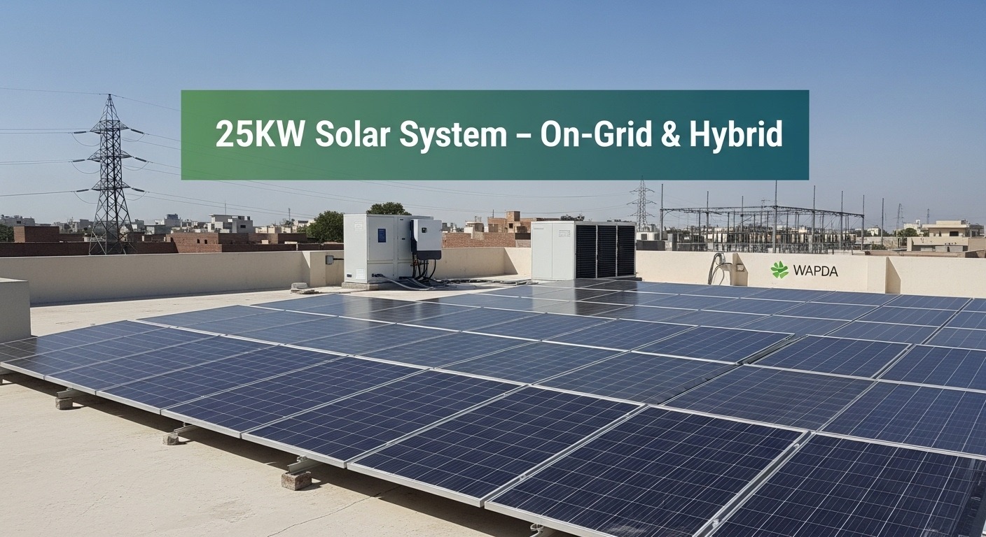 25kW Solar System in Pakistan 2025 – Complete Guide to On-Grid & Hybrid Solutions 1 25kW Solar System Price in Pakistan